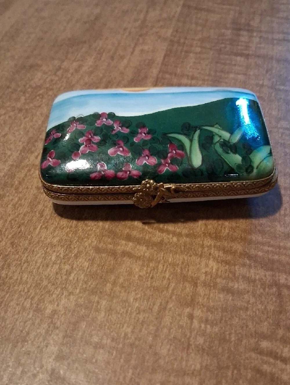 Original, Vintage LIMOGE PORCELIN TRINKET BOX
